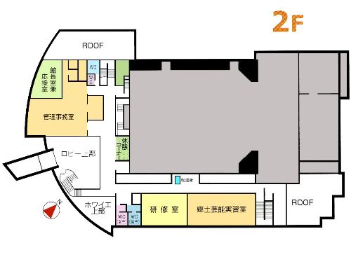 交流促進施設どんと館内見取り図2F