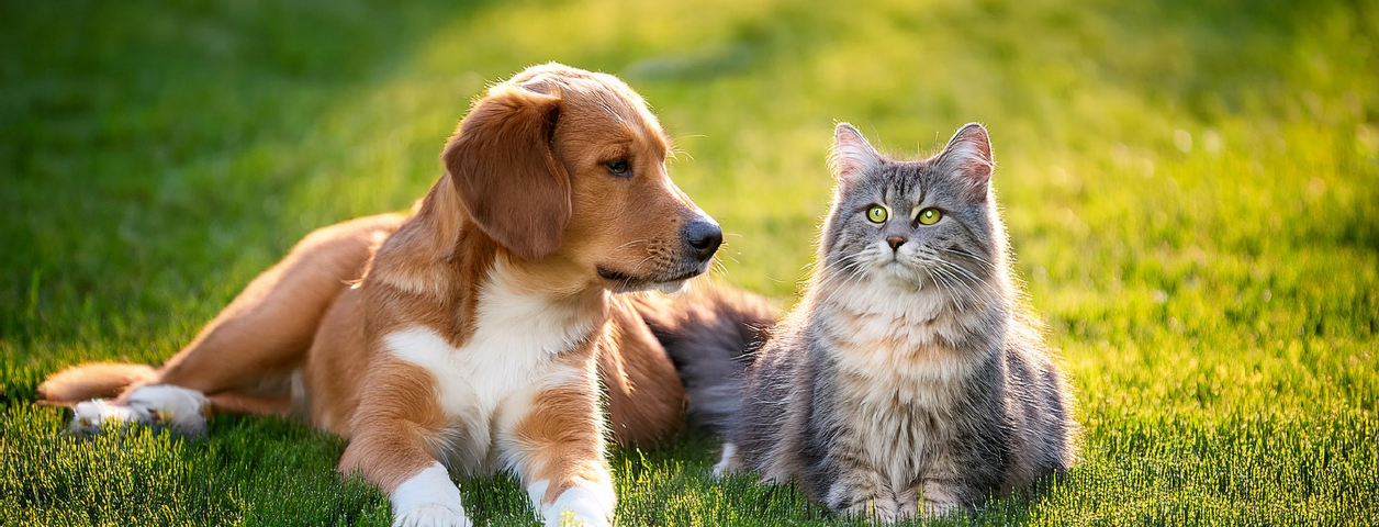 犬と猫の写真